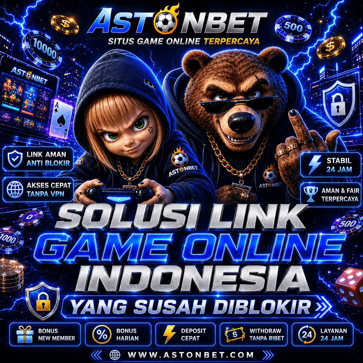 ASTONBET - Solusi Link Game Online Indonesia yang Susah Diblokir